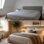 Skapa ett harmoniskt sovrum med naturligt ljus, stilren inredning och detaljer som ger en exklusiv hotellkänsla.