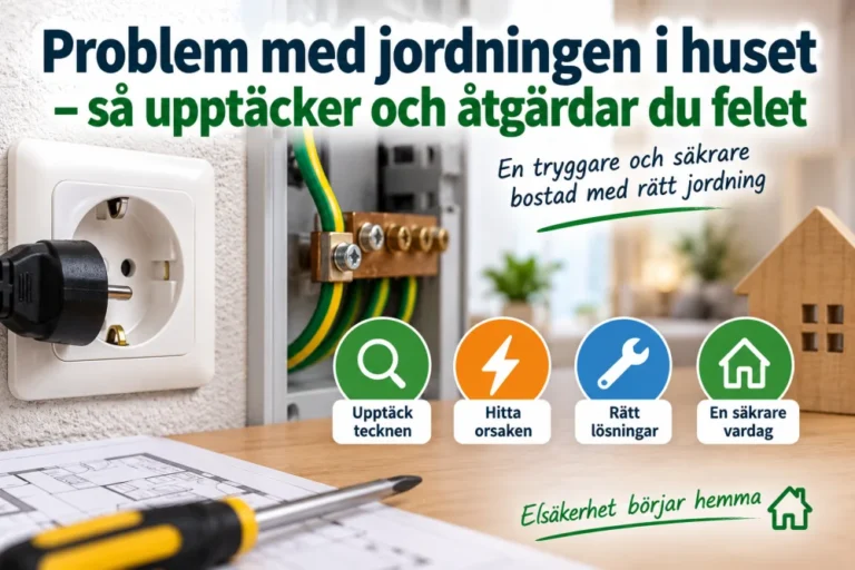Problem med jordningen i huset – så upptäcker och åtgärdar du felet?